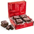 thumbnail image 1 of Brownie Gift Box | Chocolate Brownies with Peppermint Candy [4 Count] | Christmas Food Gift Baskets | Corporate Gifts, Stocking Stuffer Food Idea for Men Women | Kosher & Nut Free | Stern’s Bakery, 1 of 8