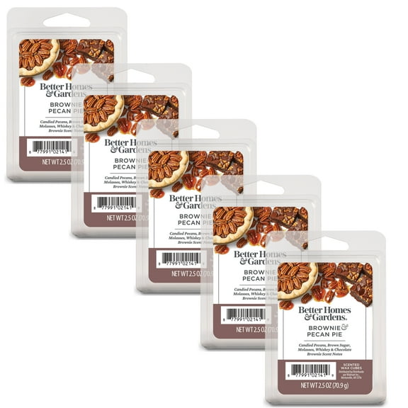 Brownie Pecan Pie Scented Wax Melts, Better Homes & Gardens, 2.5 oz (5-Pack)
