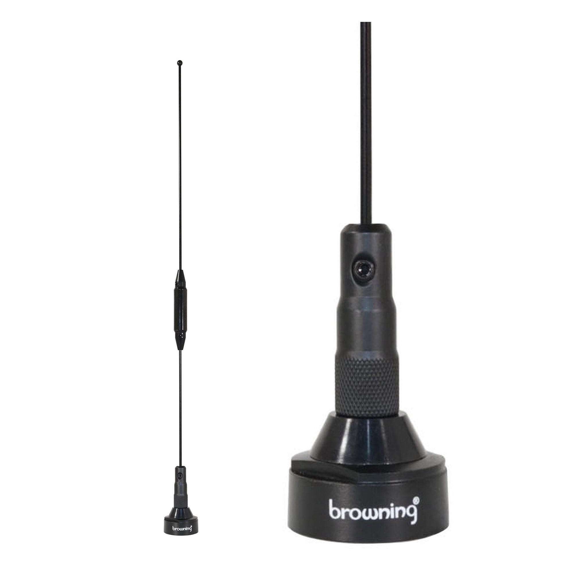 Browning 140 to 170 MHz VHF/430 to 470 MHz UHF Pre-Tuned Dual Band NMO Antenna, BR-179