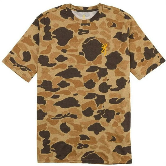 Browning 3017811203 Wasatch Mens Size Large Vintage Tan Short Sleeve Shirt