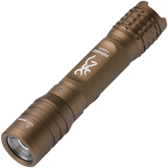 Browning 3713000 Kirabo Brown 1450 Lumen Max Heavy-Duty Flashlight