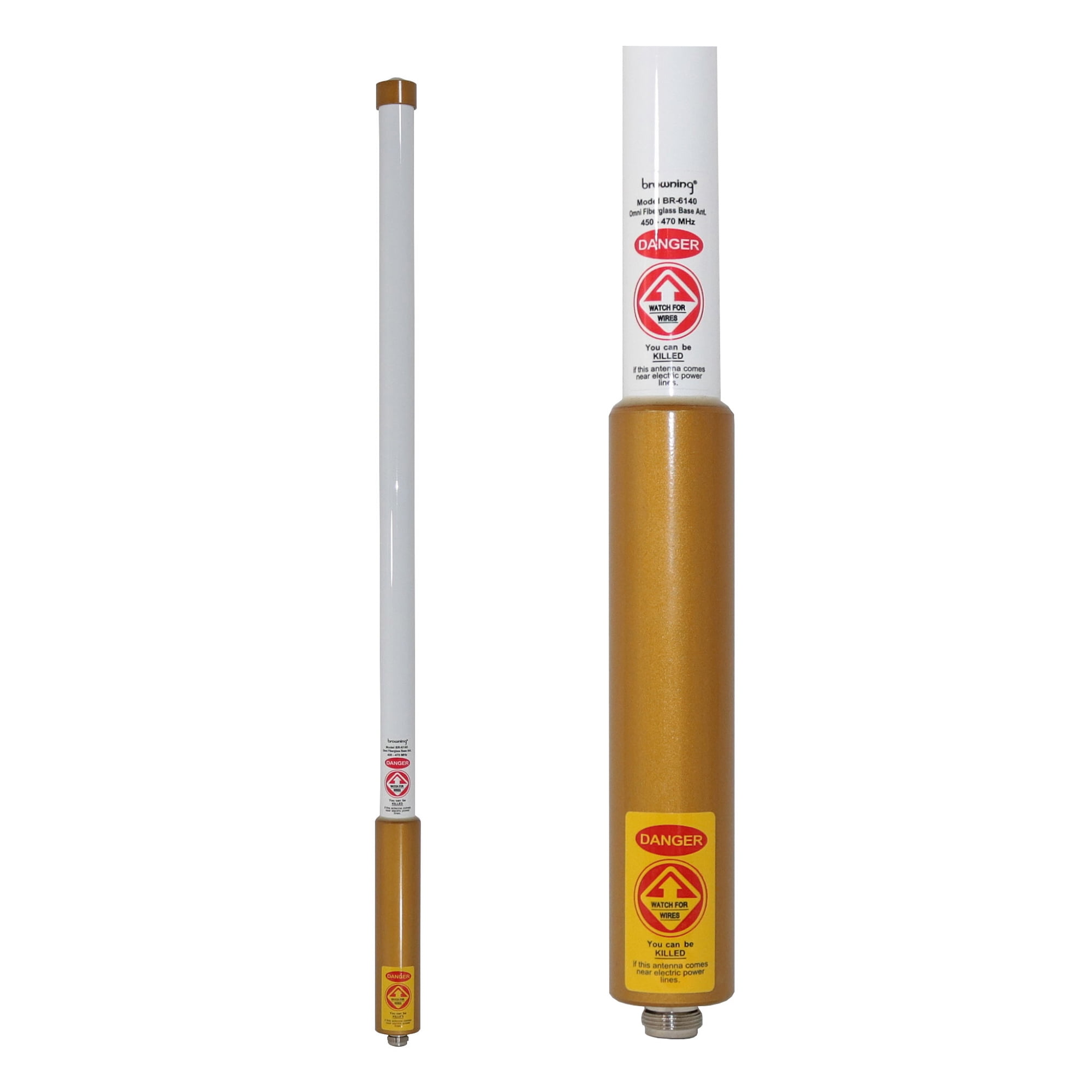 Browning 450-MHz to 470-MHz Pretuned Land Mobile Fiberglass Omni Base Antenna, BR-6140