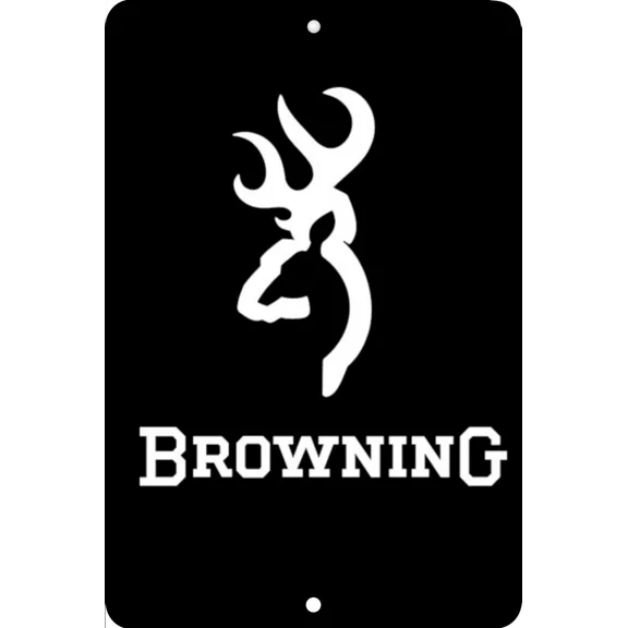 Browning, Birthday, Home Sign, Home Decor Metal Aluminum, Usa, Black