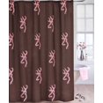 thumbnail image 1 of Browning Buckmark Pink Shower Curtain, 1 of 1