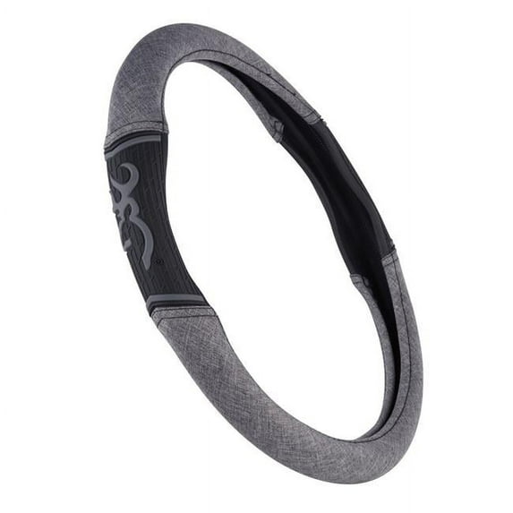 Browning C000124500199 Chevron 2-Grip Steering Wheel Cover - Heather Black