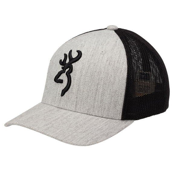 Browning Cap Colstrip MeshBack Embroidered Buckmark - Heather -Small/Medium