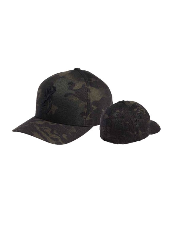 Cap Phantom Multicam BLK Flex Fit S/M Browning Logo - 308987392