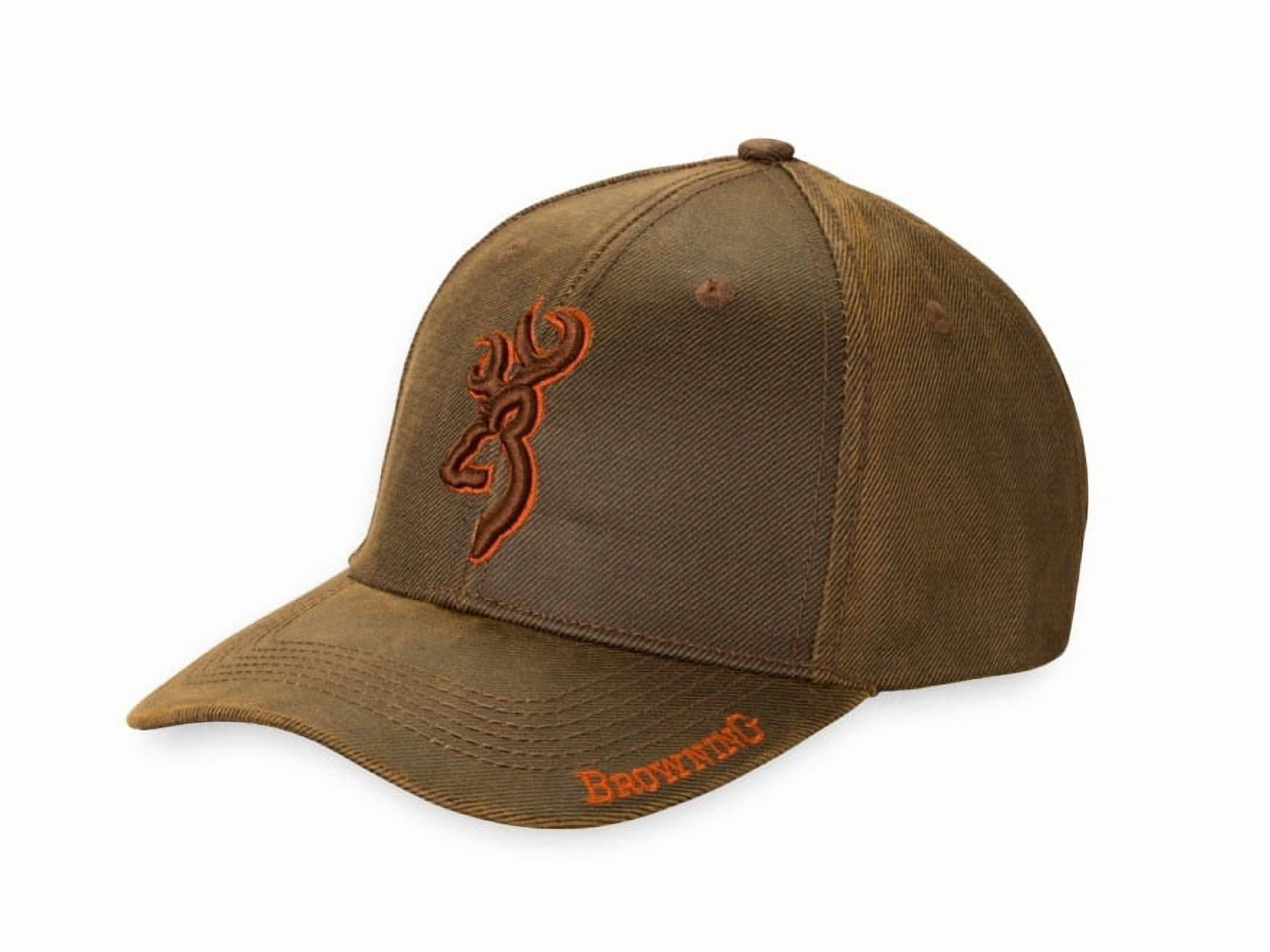 Browning Rhino Brown Casual Cap – Hook & Loop Closure Outdoor Hat - 308378881