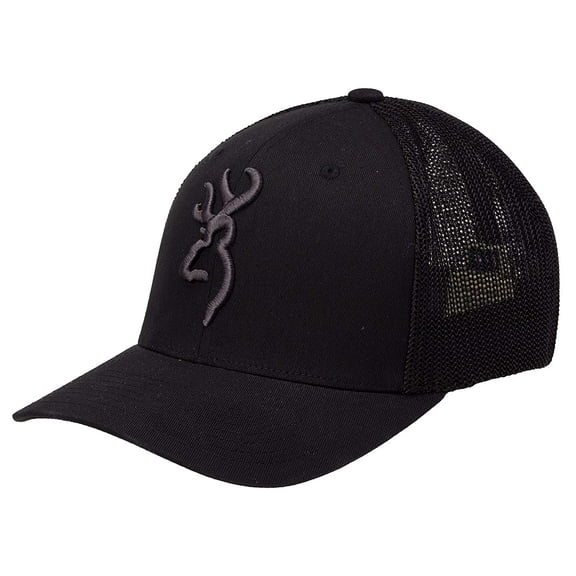 Browning Color Strip Flex Fit Hat Cap, Black, LG/XL - 308702994