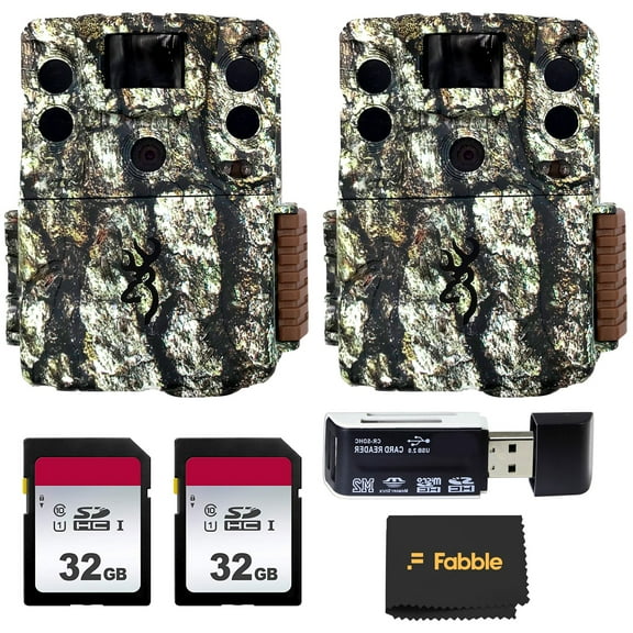 Browning Command Ops Elite 20 Trail Camera Bundle with SD Card, Batteries, and Cleaning Cloth Complete Wildlife and Outdoor Scouting Kit for Hunting, Monitoring, and Security