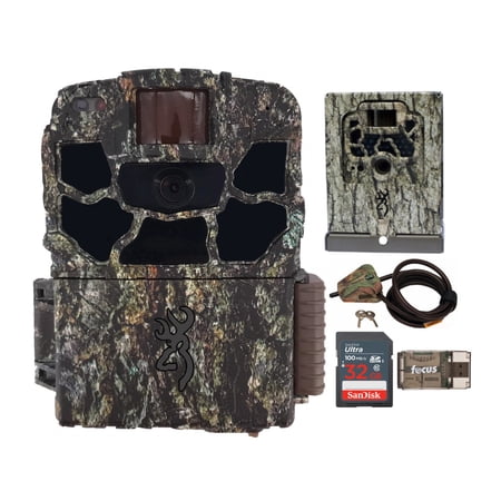 Browning Dark Ops Full HD Trail Camera with Security Box, Locking Cable and Memory Card Bundle
