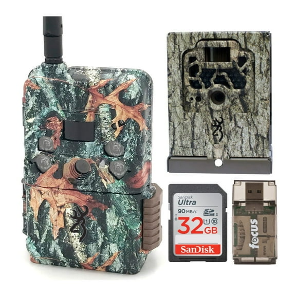 Browning Defender Wireless Cellular Trail Camera (Verizon) Security Bundle