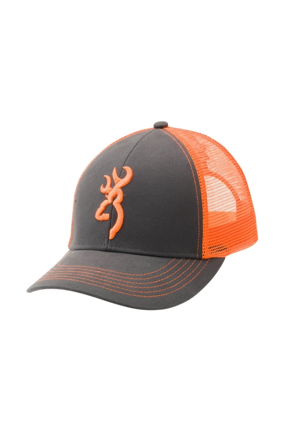 Flashback Charcoal / Neon Orange Hat