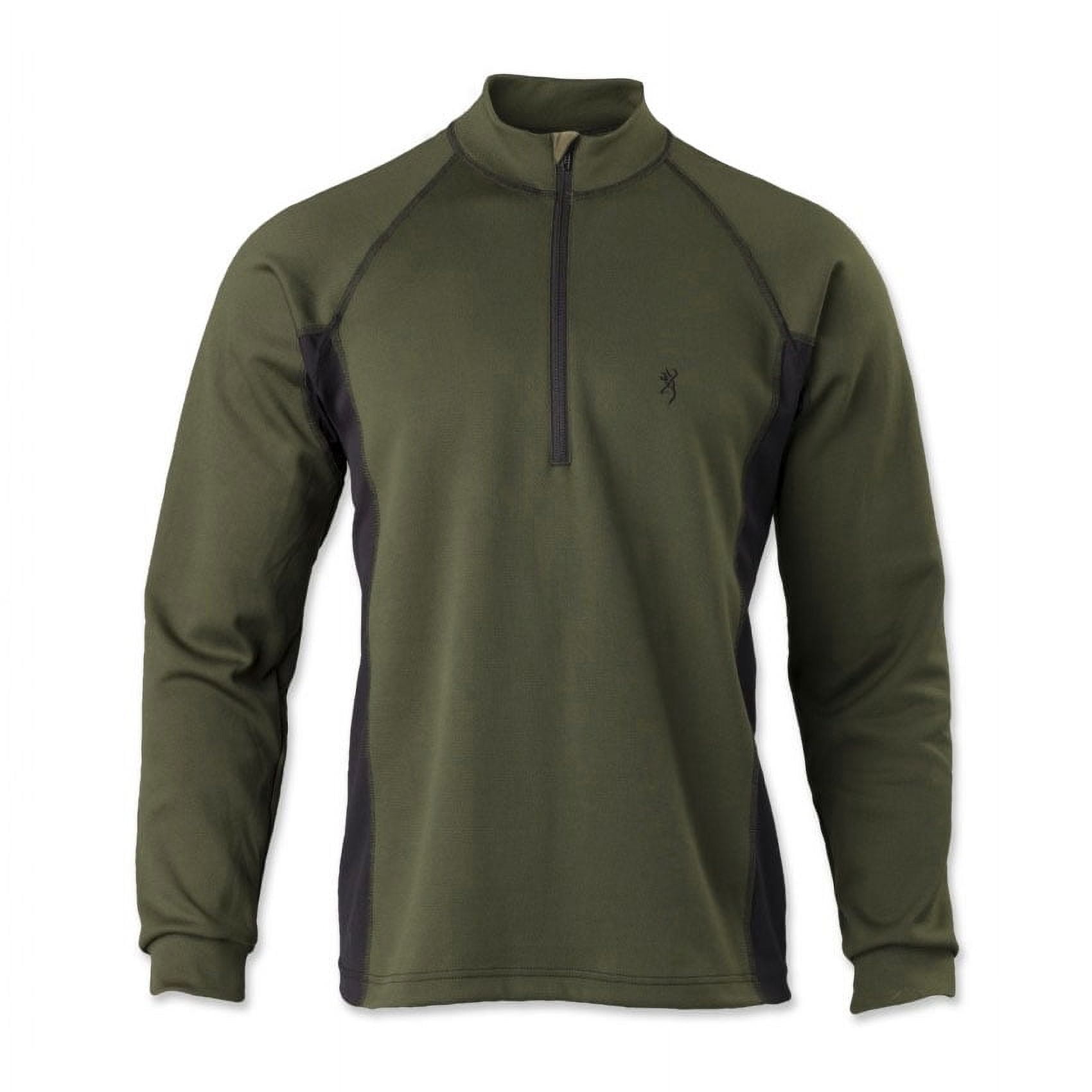 Browning Full Curl Merino Base Layer 1/4Zip (M) Loden