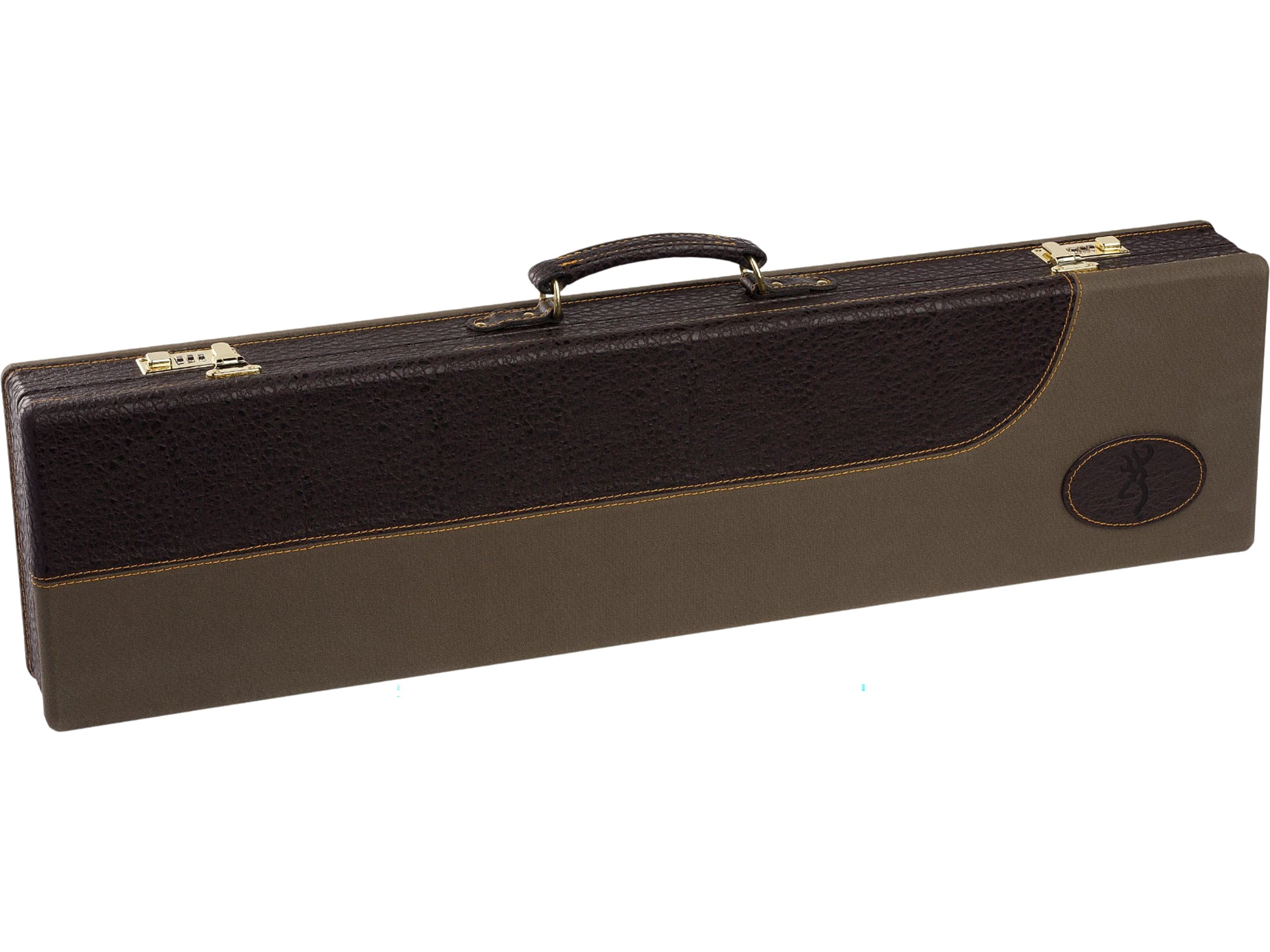 Browning Laredo Fitted Takedown Shotgun Case Canvas/Leather Olive/Brown ...