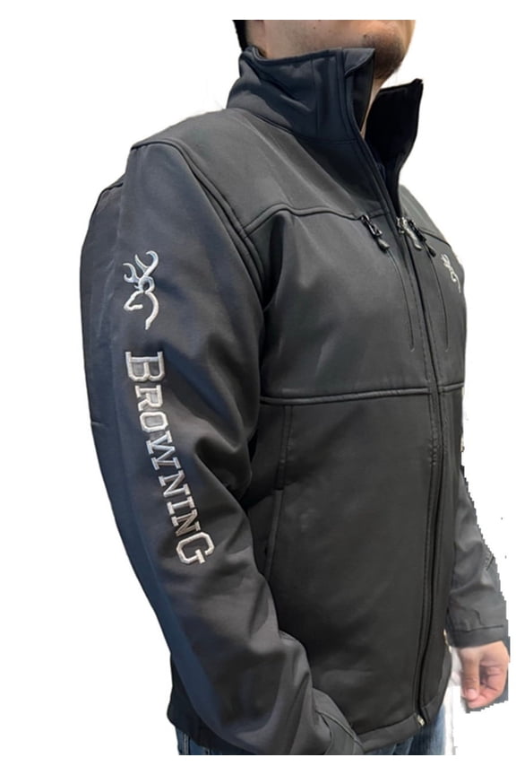 Logo Softshell Black & Silver - Mens Jacket - 30402499