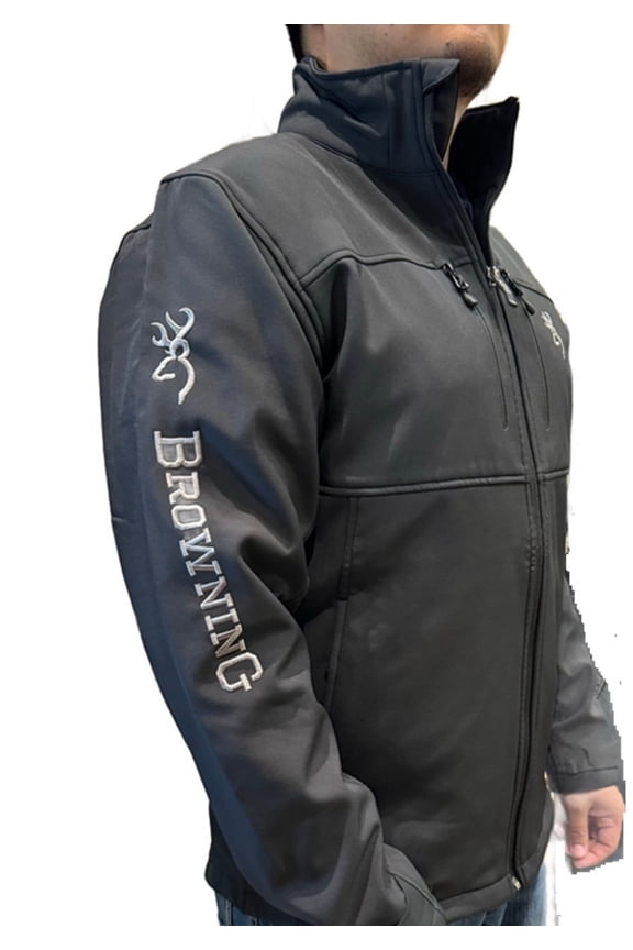 Logo Softshell Black & Silver - Mens Jacket  - 30402499