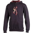 thumbnail image 1 of Browning Men's Hoodie Sweatshirt Size Small Cotton/Polyester Two Tone Black/Camo, 1 of 1
