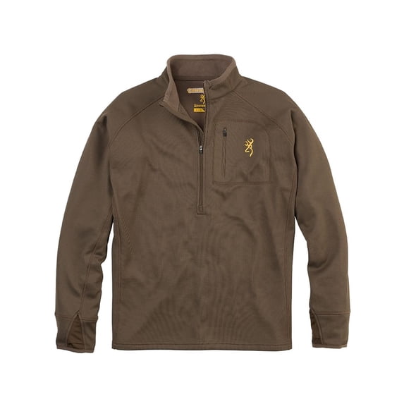 Browning Men's Monroe Quarter Zip Shirt Major Brown XL