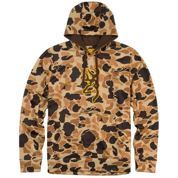 Browning Men's Tech Logo Hoodie OVIX Camo Medium