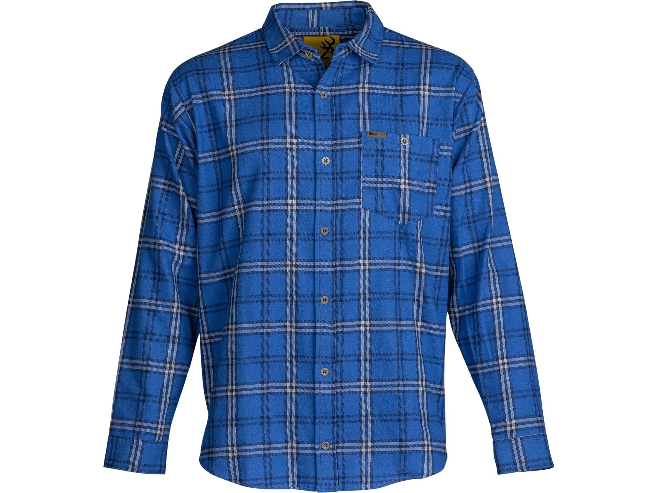 Browning Men's Upland Flannel Shirt Blue Medium