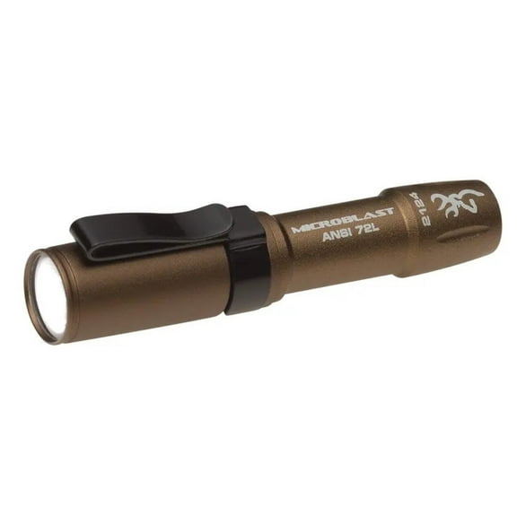 Browning Microblast AAA Flashlight All Aluminum Body W Clip - Burnt Bronze
