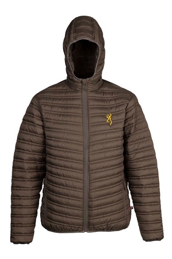 Packable Puffer Jacket, Brown Large