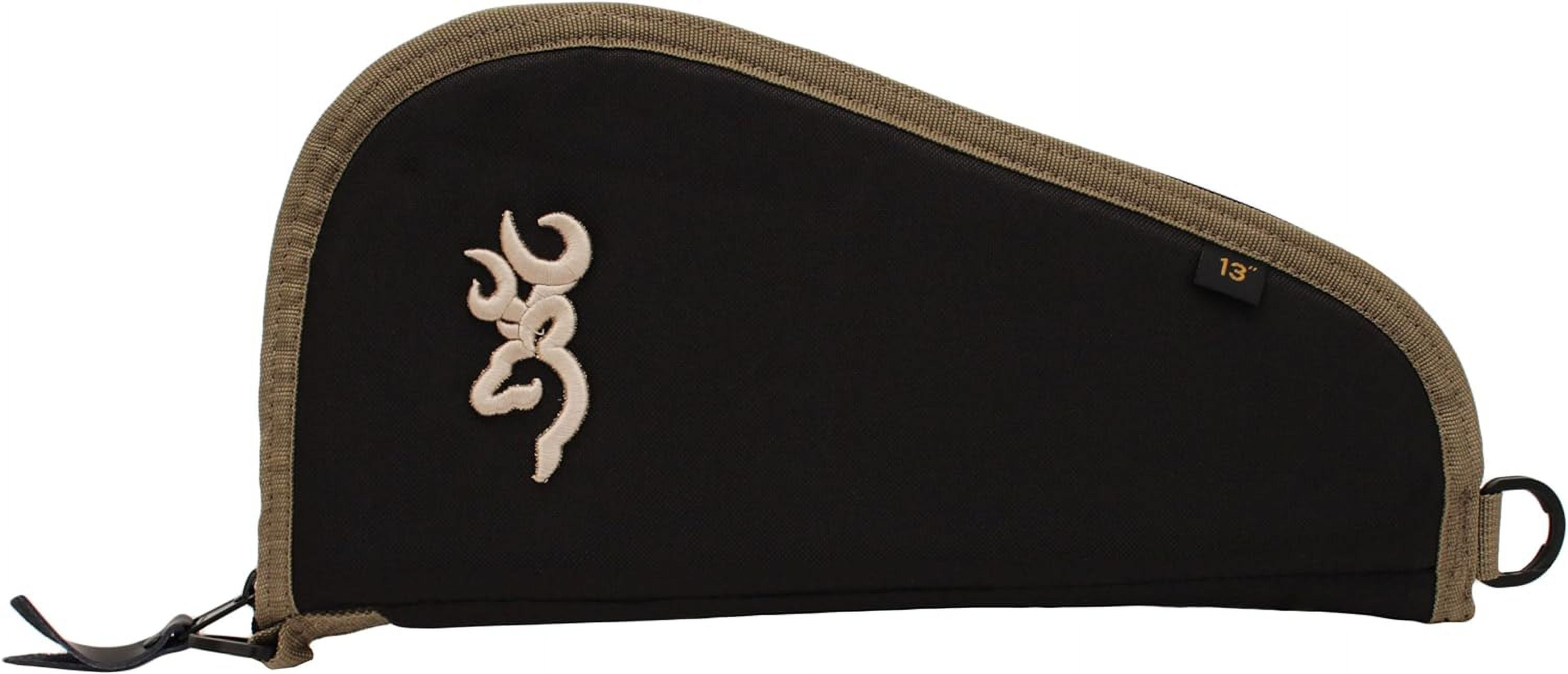 Browning Plainsman Pistol Case 600D Polyester W/ Black Finish & Tan Trim