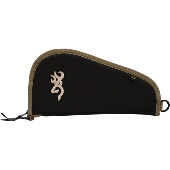 Browning Plainsman Pistol Case 600D Polyester W/ Black Finish & Tan Trim