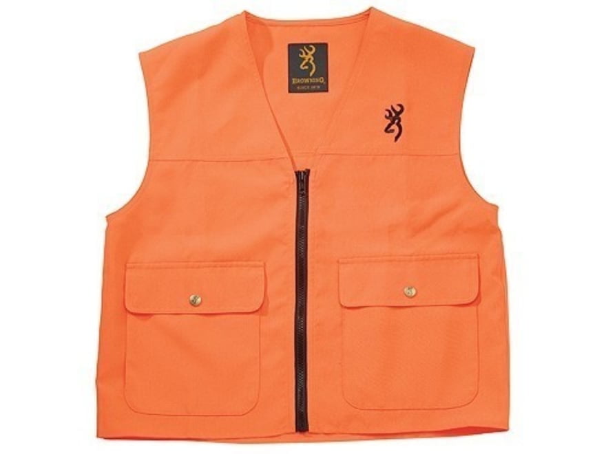 Browning Hunting Safety Vest, Blaze Orange, Extra Large Size with