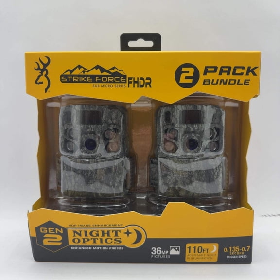 Browning Strike Force Gen 2 Sub Micro Series Trail Camera, BTC-5FHDR36, Night Vision Game Camera