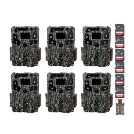 Browning Strike Force Pro X 1080 Trail Camera with 32GB, and SD Card (6-Pack)