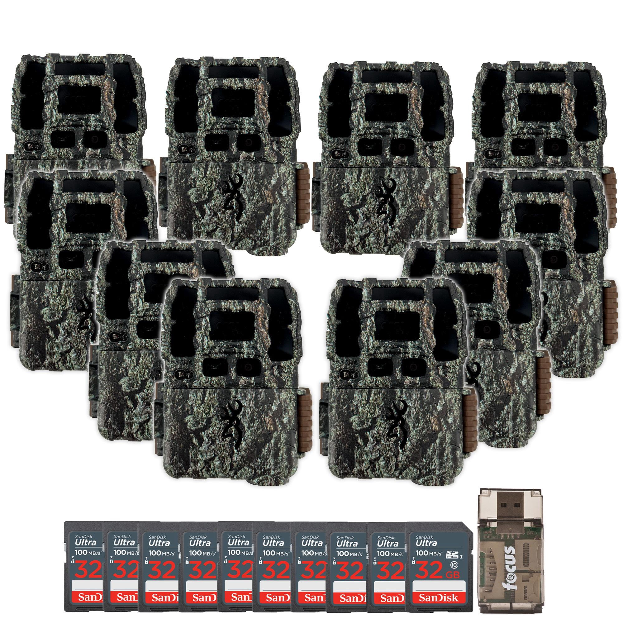 Browning Trail Camera-Dark Ops Pro DCL NANO Trail Camera 10-Pack Bundle with Ten 32GB Cards and Card Reader