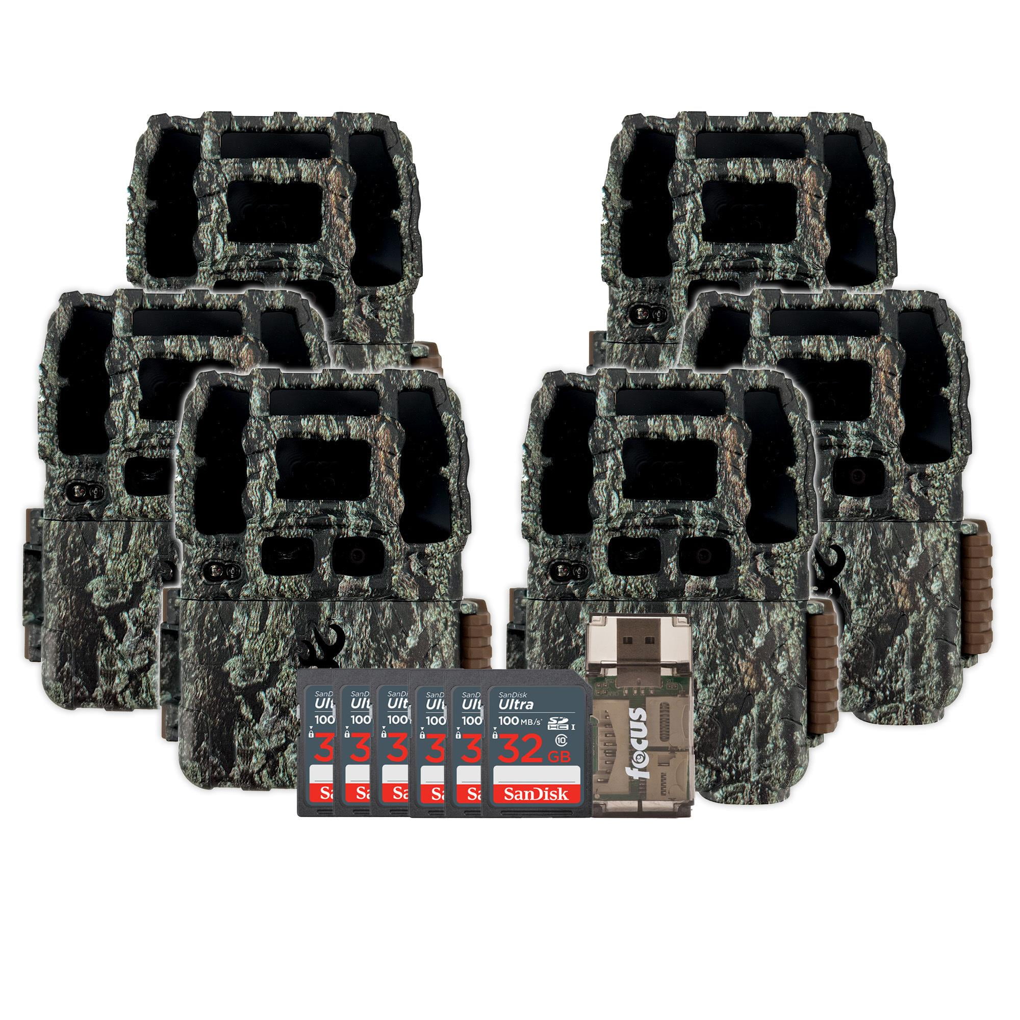 Browning Trail Camera-Dark Ops Pro DCL NANO Trail Camera 6-Pack Bundle with Six 32GB Cards and Card Reader