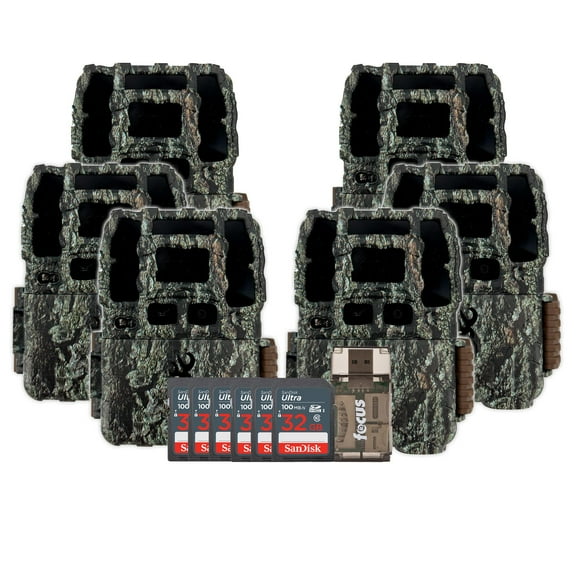 Browning Trail Camera-Dark Ops Pro DCL NANO Trail Camera 6-Pack Bundle with Six 32GB Cards and Card Reader