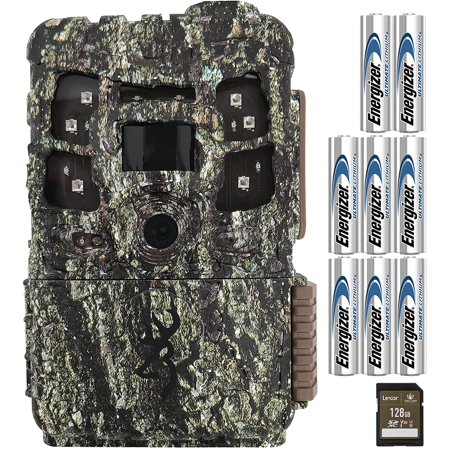 Browning Trail Camera Defender Pro Scout MAX, ATT and Verizon BTC-PSM Premium Bundle- Includes 128GB SD Card & 8AA Energizer Lithium Batteries
