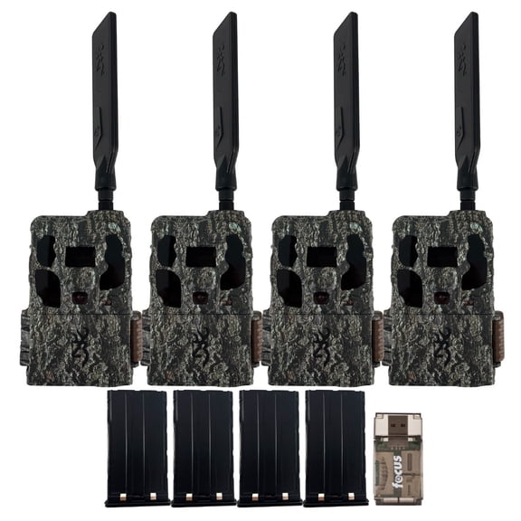 Browning Trail Camera Defender Wireless Pro Scout Max HD AI 46MP Bundle with Li-Ion Battery Power Pack and Card Reader (9 Items)