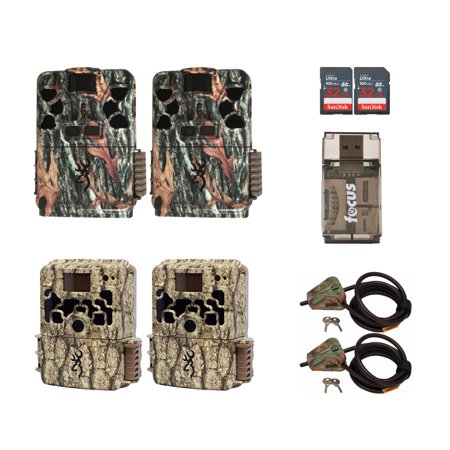 Browning Trail Cameras 24MP Recon Force Patriot Trail Camera Super Security Bundle (2-Pack)