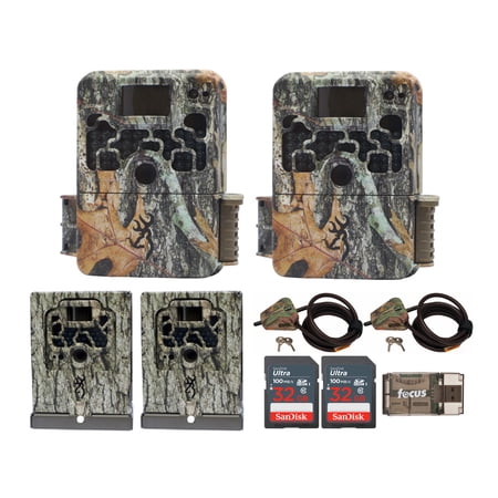 Browning Trail Cameras Strike Force Extreme 16MP Game Camera (2-Pack) with Security Camera Bundle