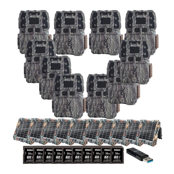 Browning Trail Cameras Strike Force Pro DCL Nano 26MP Trail Camera Bundle with Accessories (31 Items)