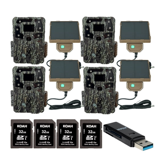 Browning Trail Cameras Strike Force Pro X 1080 Full HD Wildlife Motion-Activated Camera (Camo) Bundle with Accessories (13 Items)
