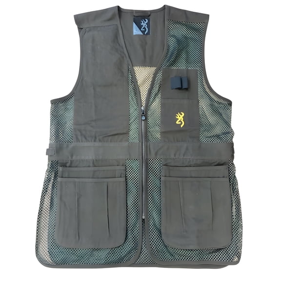 Browning Trapper Creek Mesh Shooting Vest Brown Large