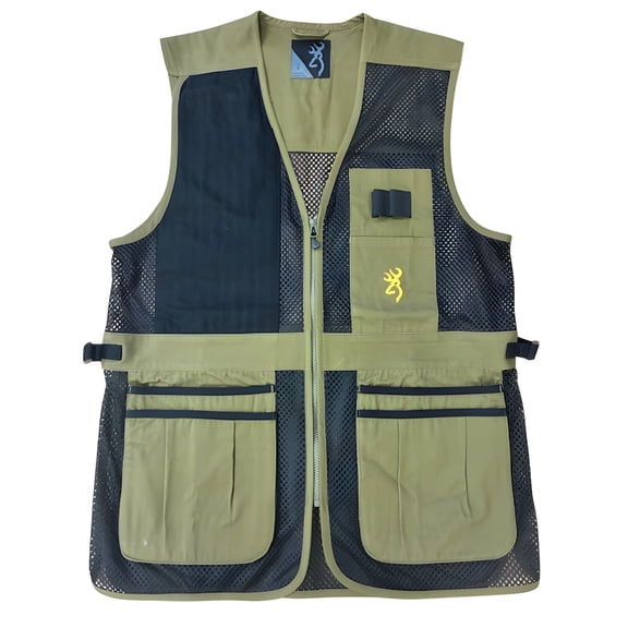 Browning Trapper Creek Mesh Shooting Vest Olive Large