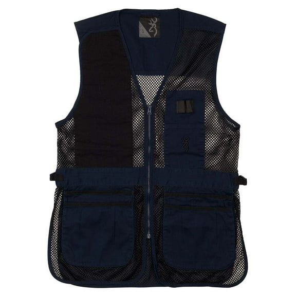 Browning Trapper Creek Shooting Vest Black/Navy Right Hand 3XL