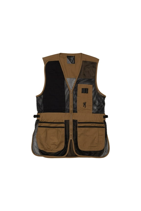 Men's Trapper Creek Shooting Vest Right Hand Cotton/Polyester Clay/Black 2XL