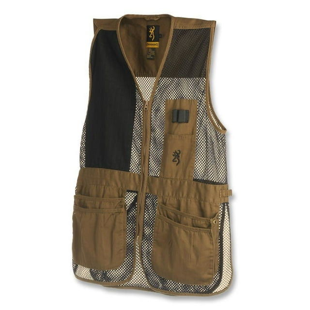 Browning Trapper Creek Shooting Vest Clay Black Large 3050266803