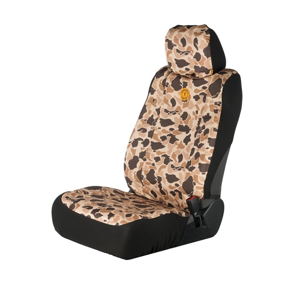 Browning Universal Low Back, Water and Dirt Resistant Car, Truck, and SUV Seat Covers, Arms Co. (Tan Duck Camo)