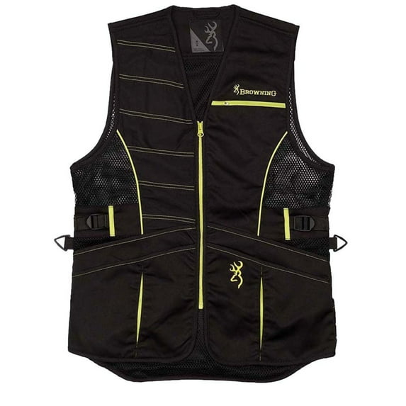 Browning Women's Ace Shooting Vest-Black/Volt