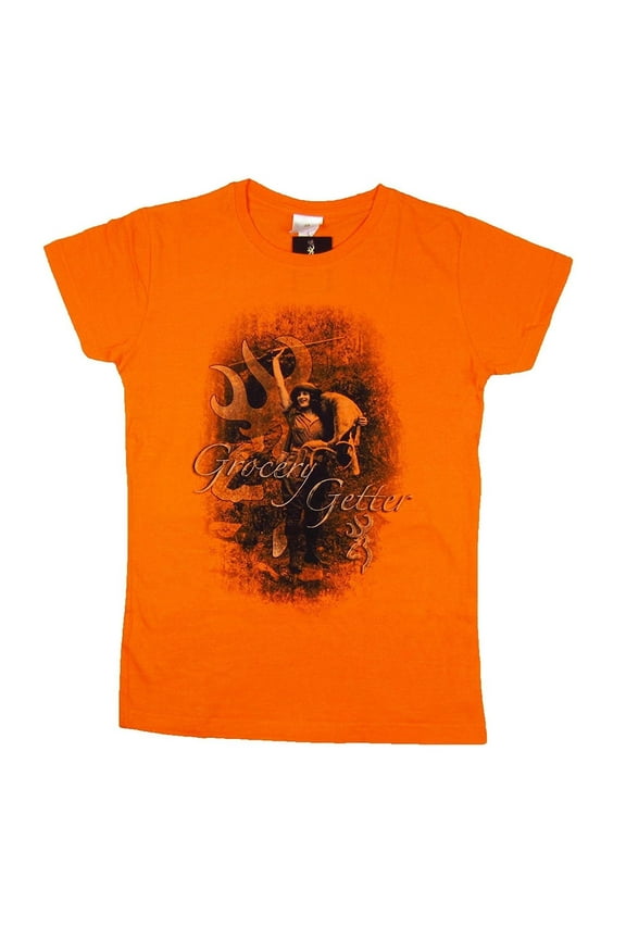 Women's Orange Casual T-Shirt, XXL
