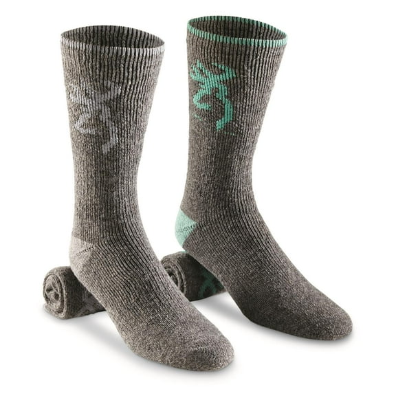 Browning Women's Rowan Wool Blend Sock, 2 Pairs